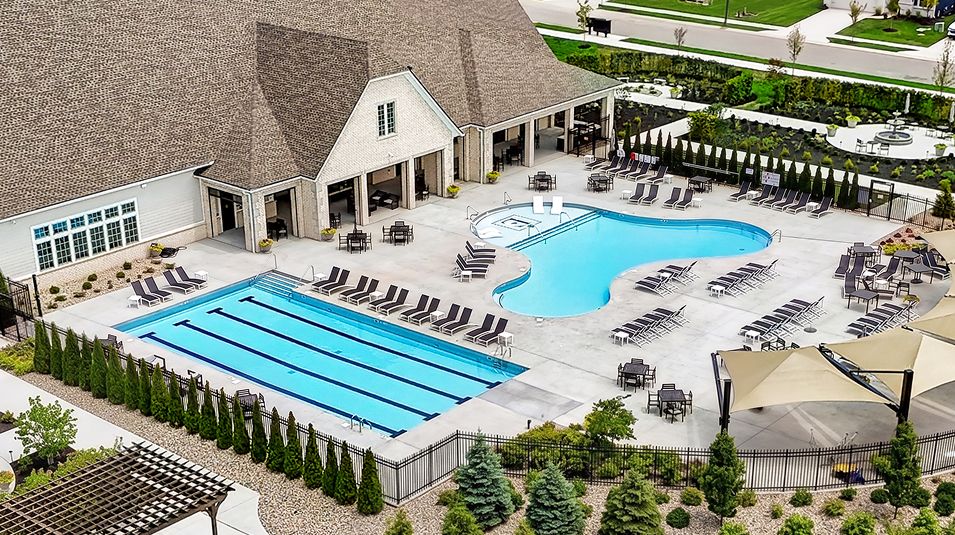 Easton Amenity Clubhouse Aerial 1of2