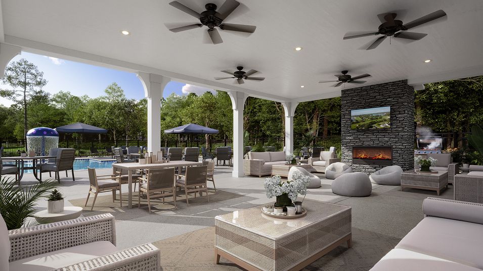 Rolesville Crossing Pool House Patio
