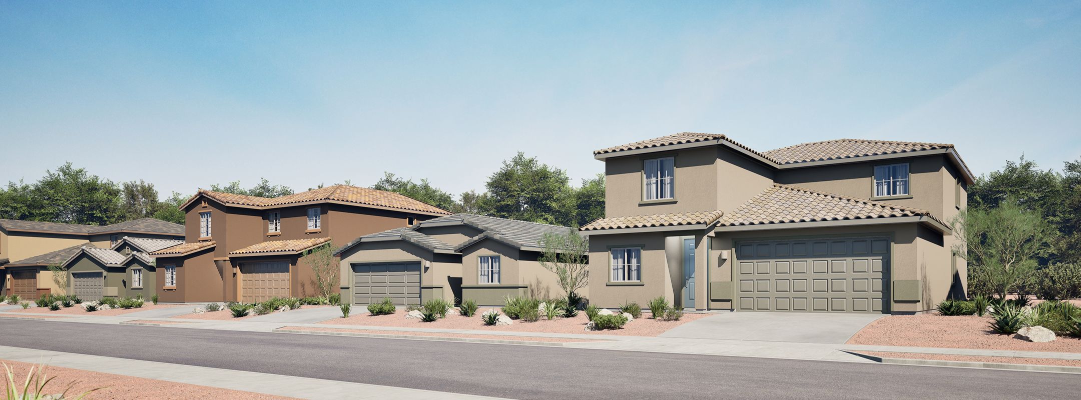 Mariposa Entrada Del Toro Rancho Sahuarita Streetscape