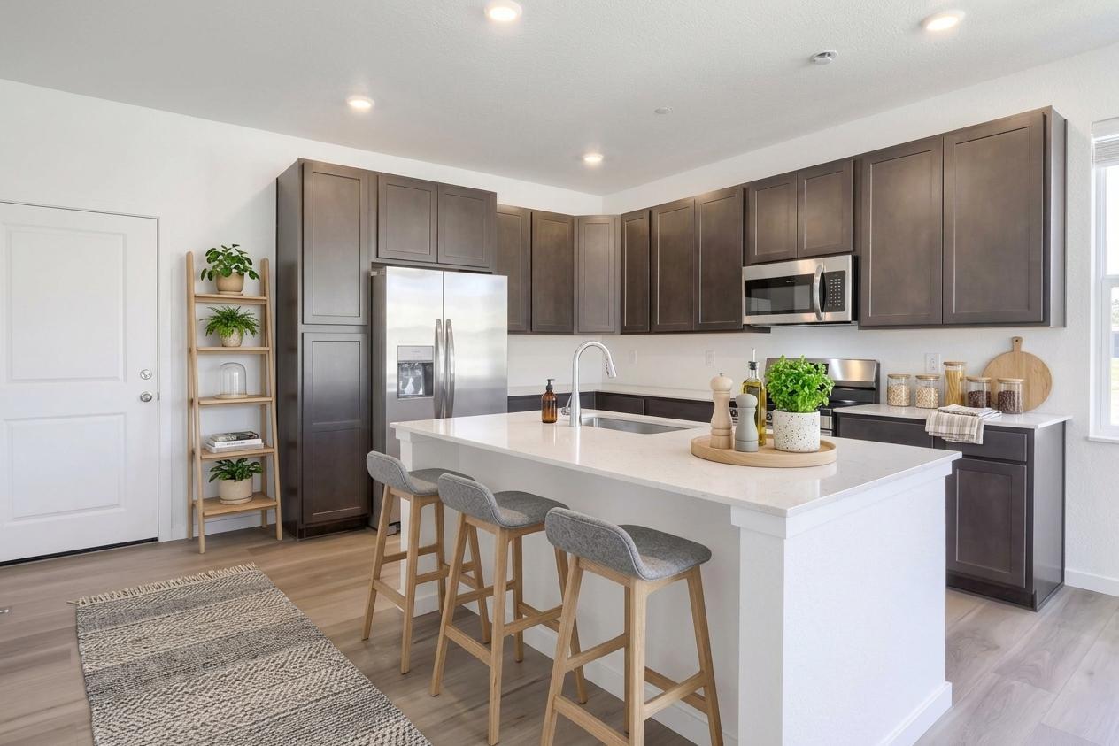 Plan 305 B Kitchen Staged