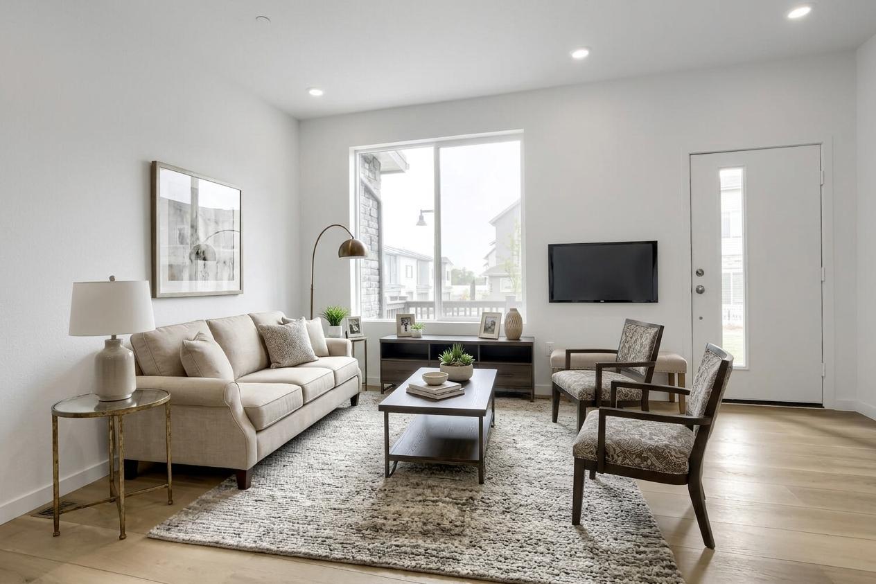 Plan 302 RB Great Room Staged