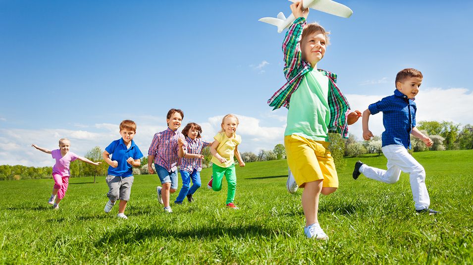 N Pic Kids Outdoors Group Toy Plane Field