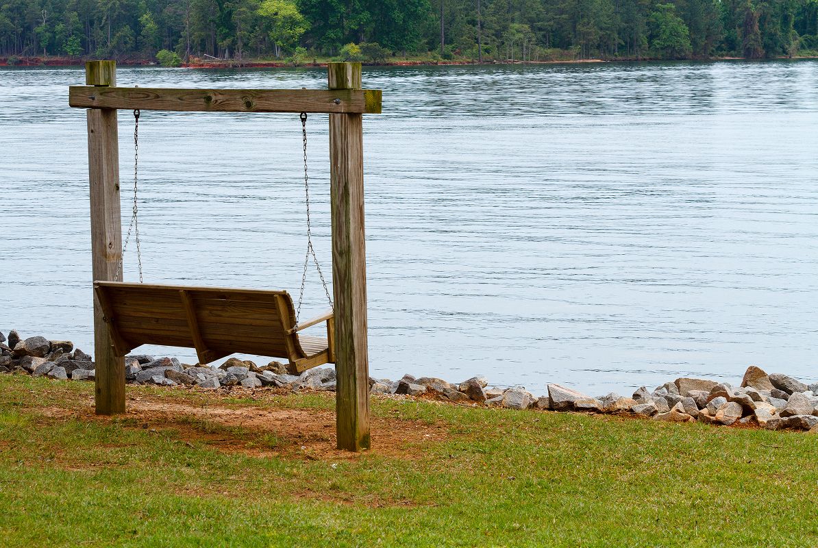 SC Columbia Lake Murray Wooden Swing