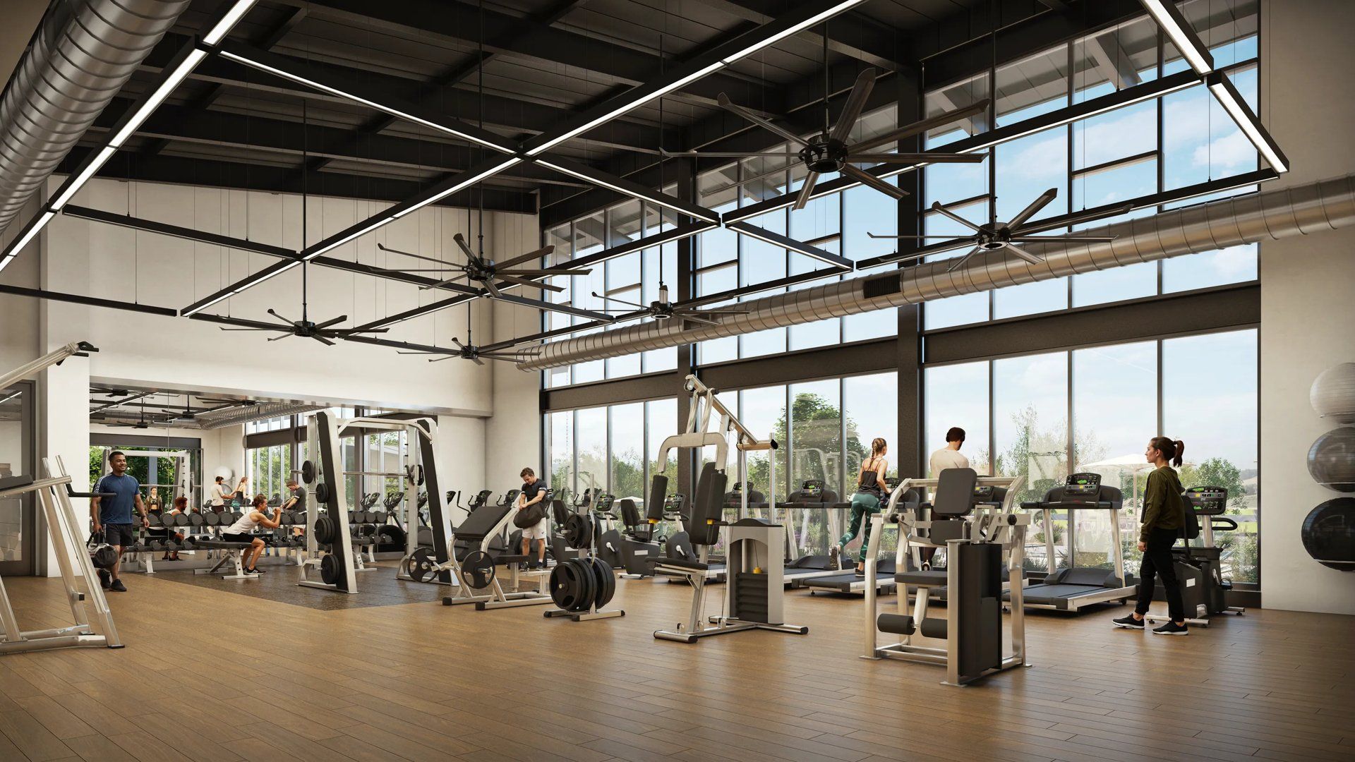 Fitness center community amenity Teravalis