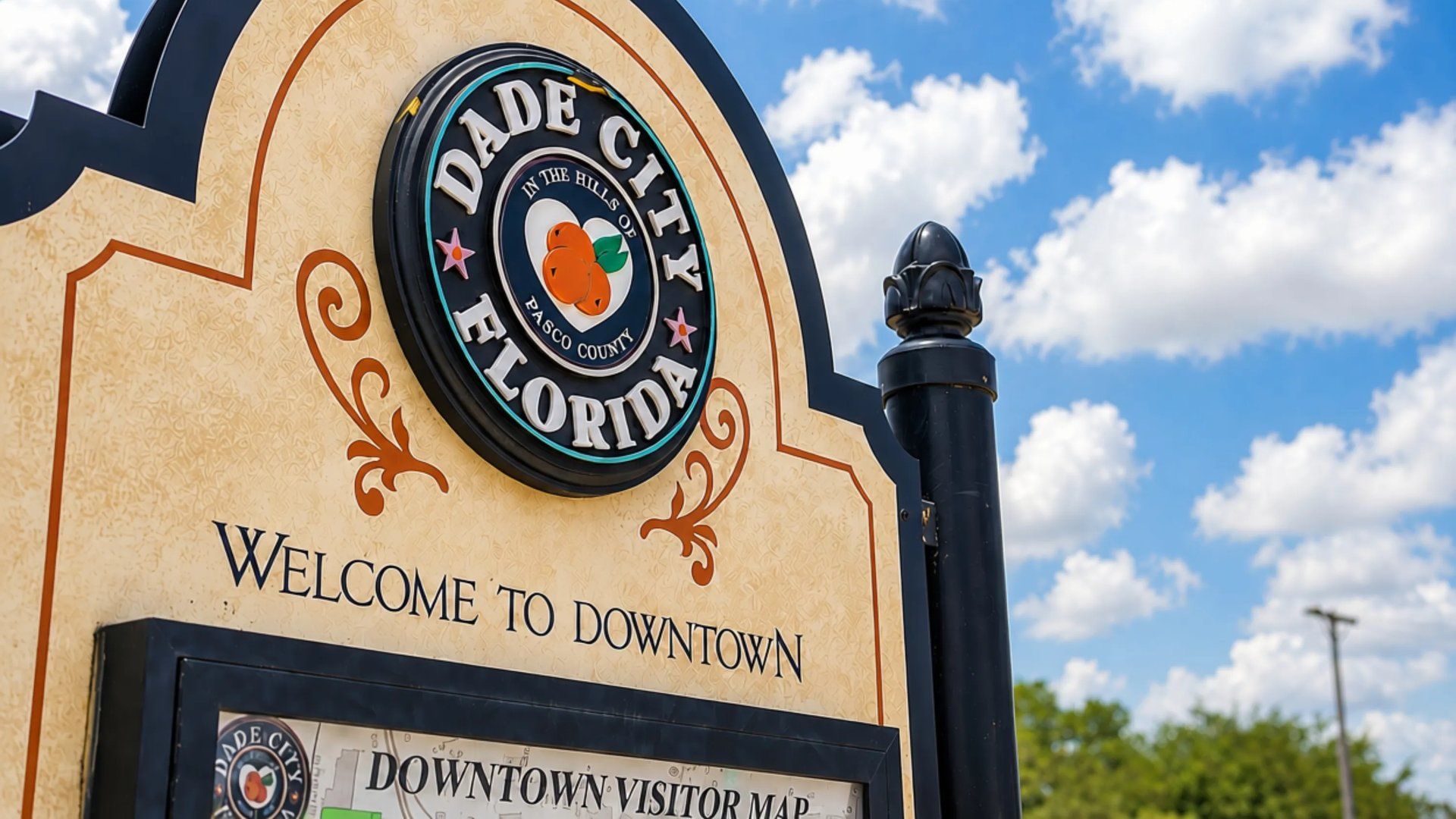 Downtown Dade City sign