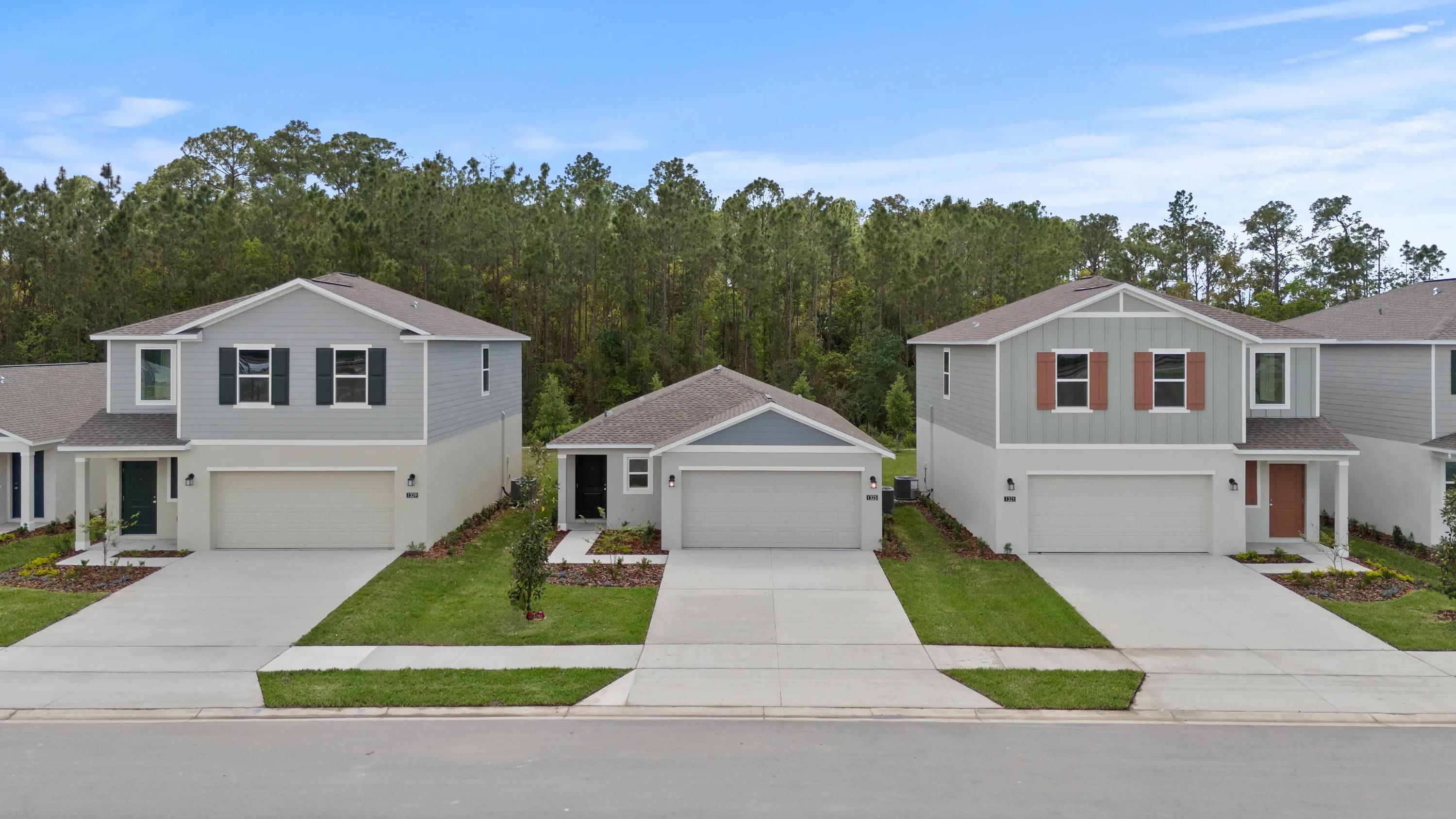 Pine Meadows community aerial streetscape