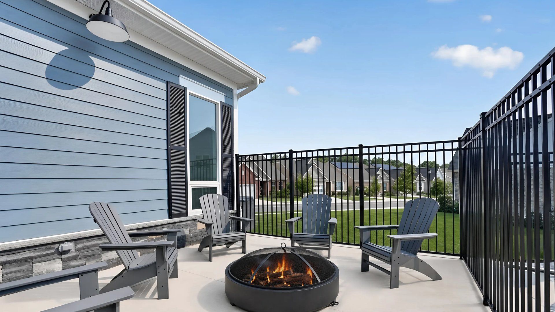 Alternate view of fire pit