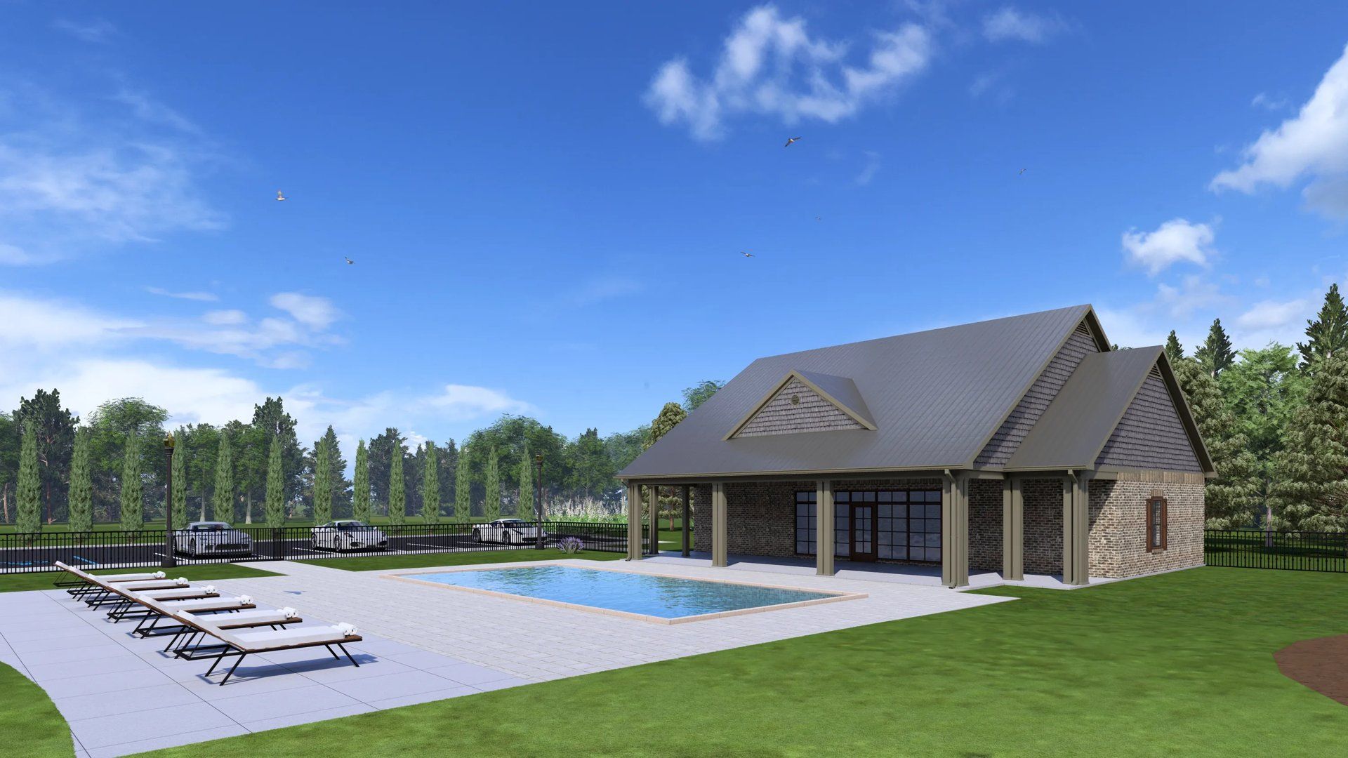 Pool house