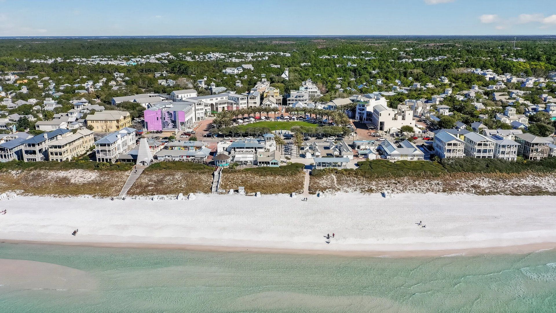 Miramar Beach aerial landscape