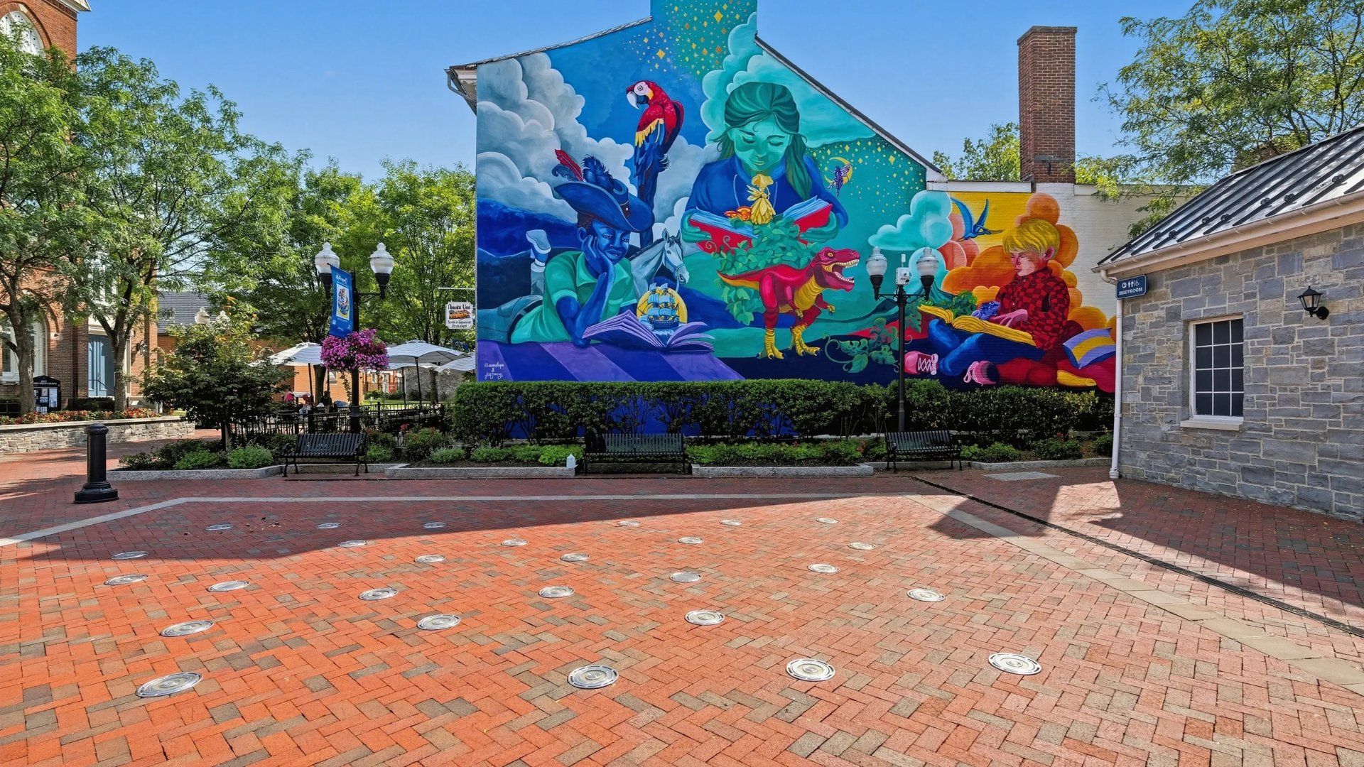 Old Town Walking Mall mural streetview