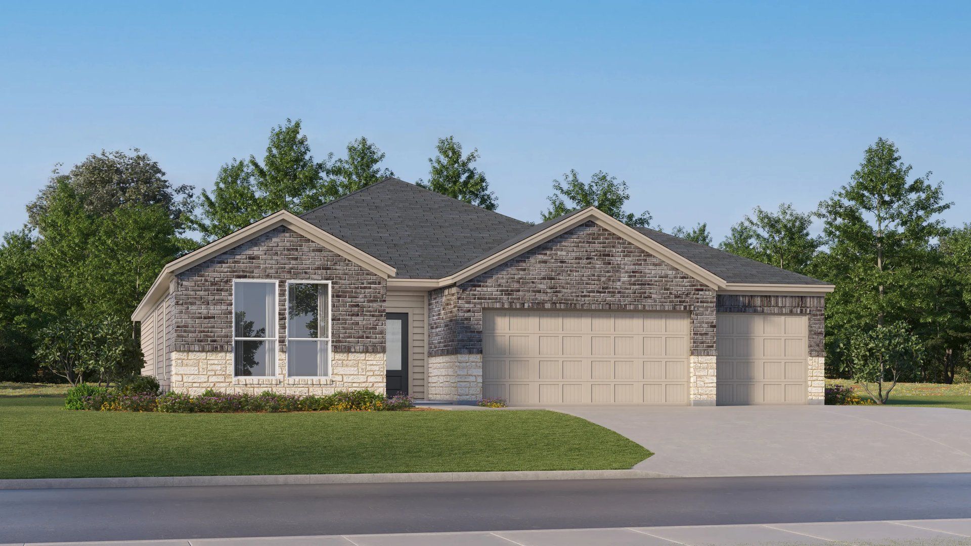 Hendrix - Flint Ridge - Classic 3-Car & Woodbridge Collections: Salado, Texas - Lennar