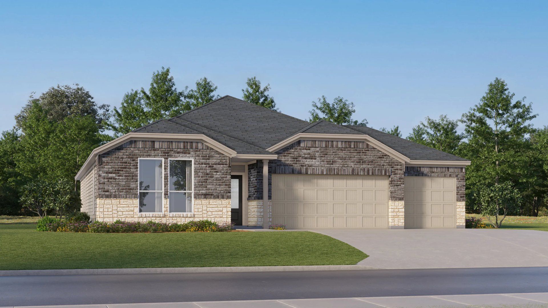 Elton - Flint Ridge - Classic 3-Car & Woodbridge Collections: Salado, Texas - Lennar