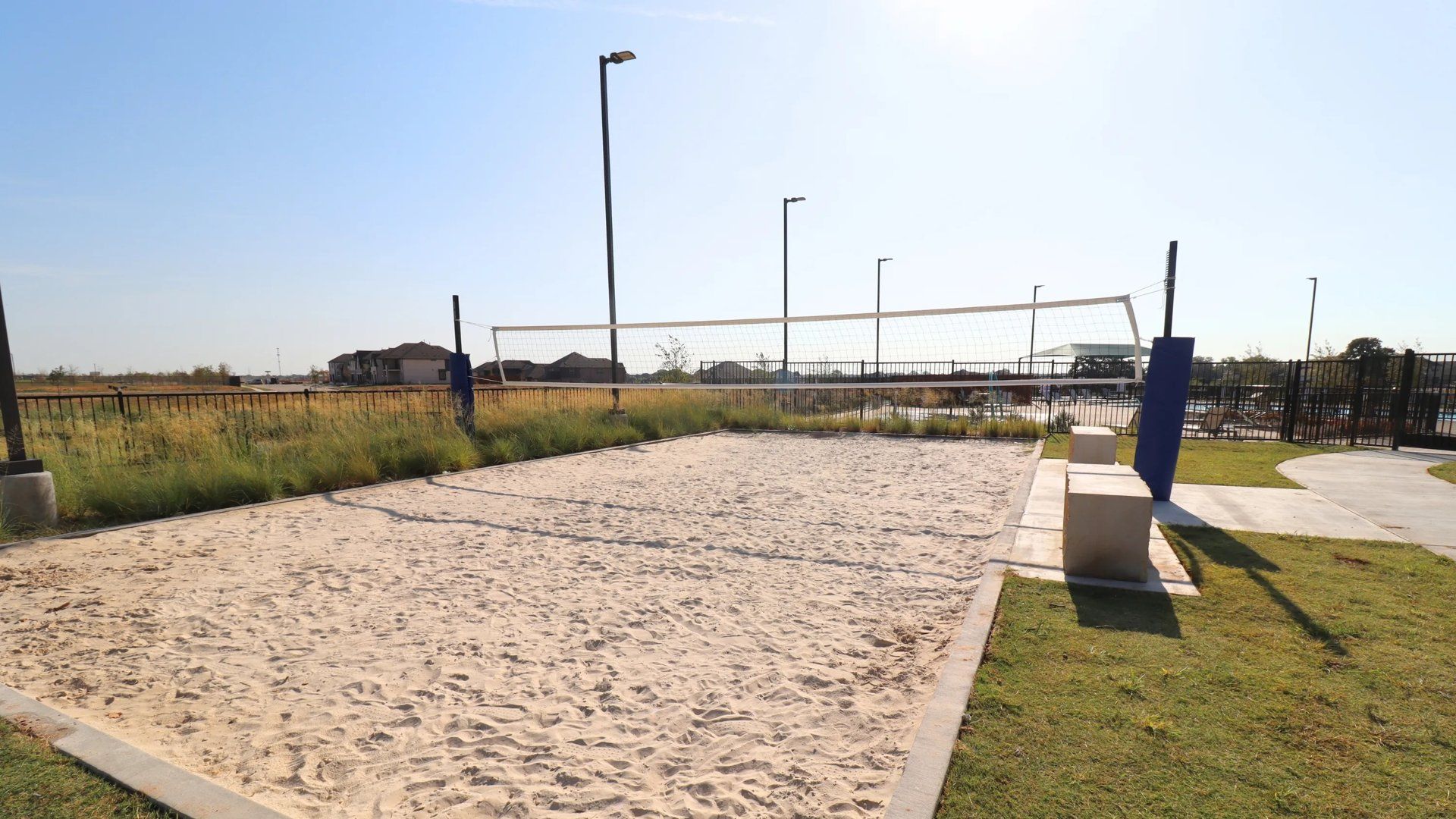 Sand volleyball court amenity