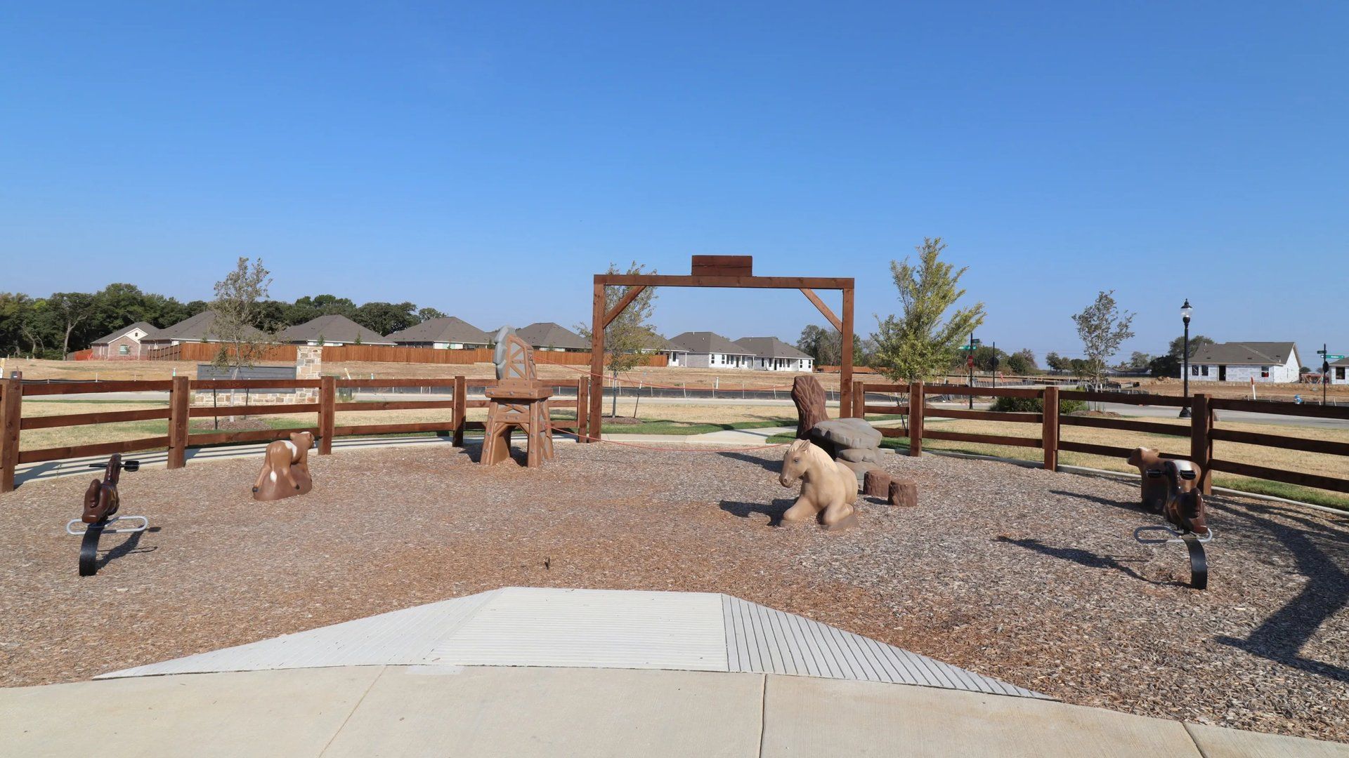 Farm animal-themed play area
