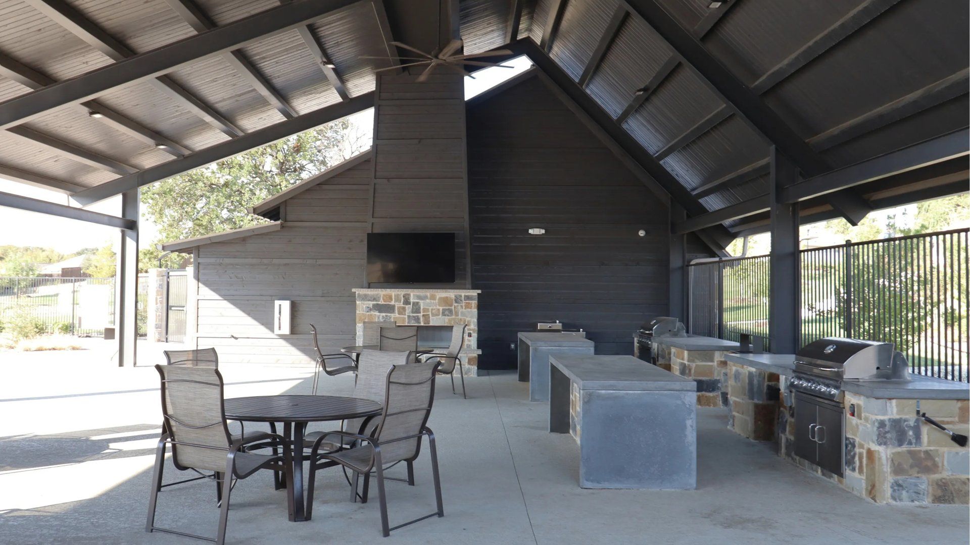 Amenity barbecue area