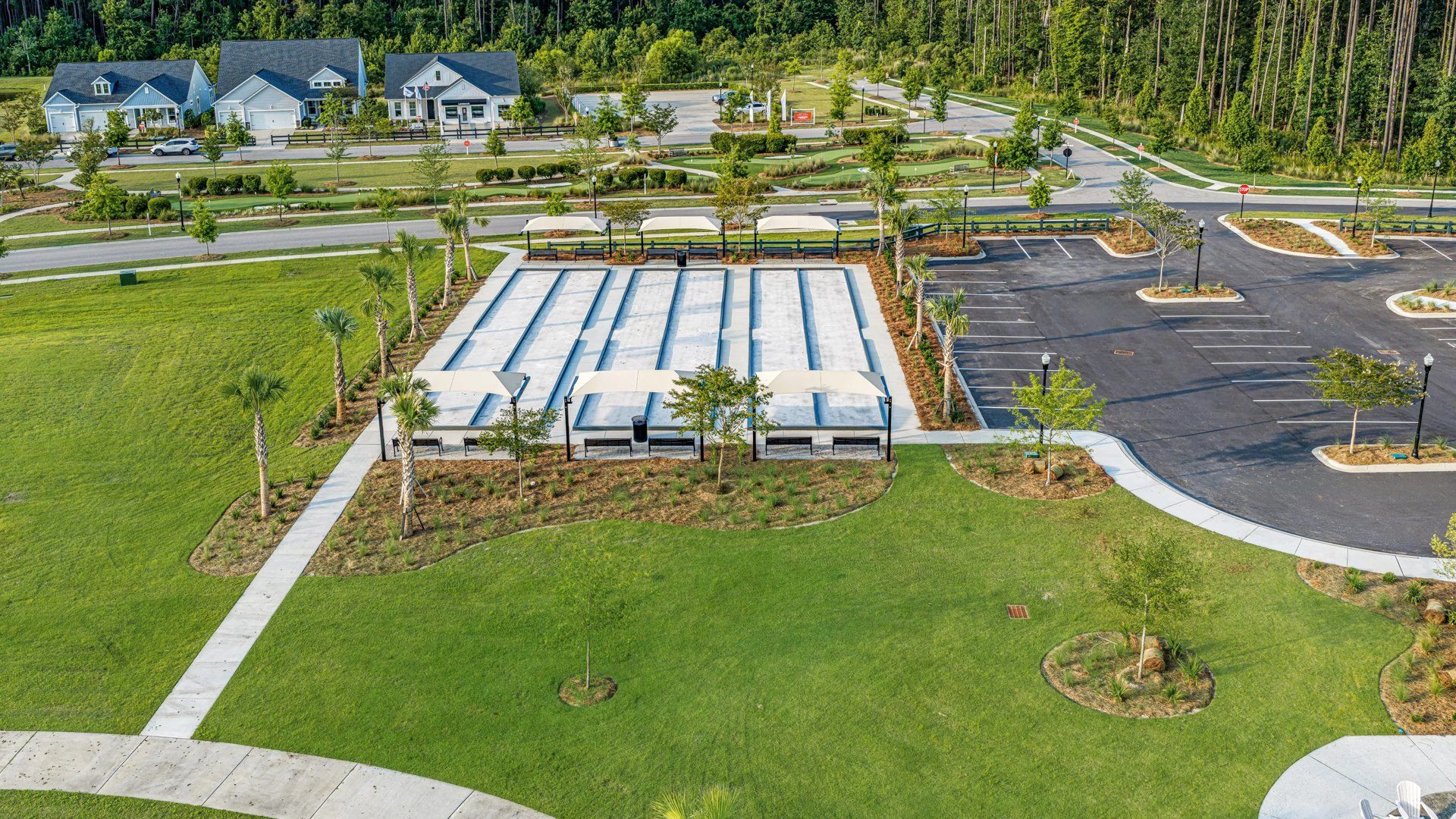 Bocce ball courts