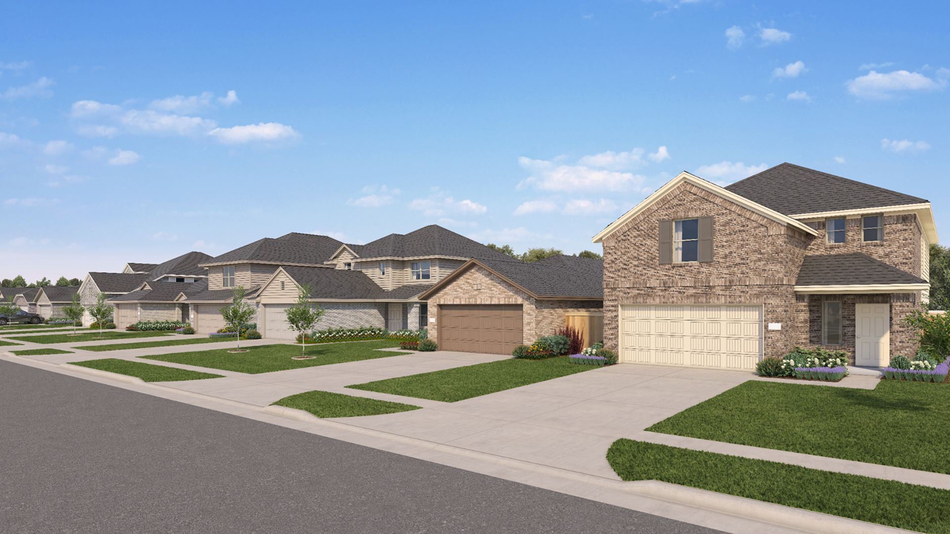 Cottage 3 Sided Streetscape