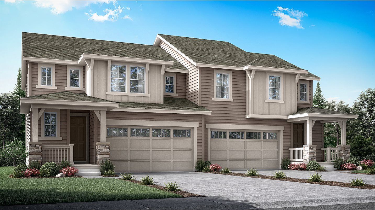 Spire Plan at Dove Village Paired Homes in Parker CO by Lennar