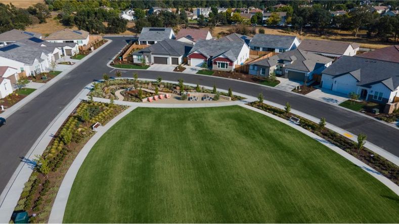 Heritage Placer Vineyard park aerial view