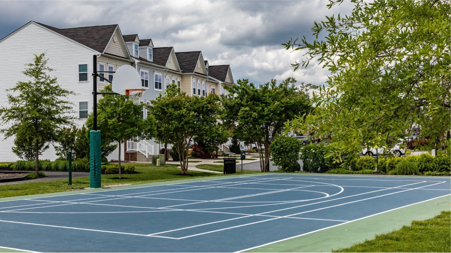 Community basketball court