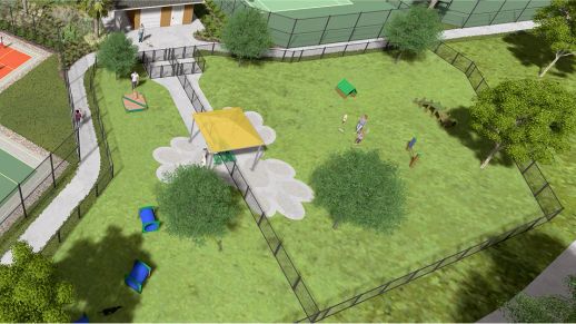 Tuckers Cove Amenity Dog Park Courts