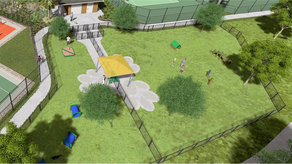 Tuckers Cove Amenity Dog Park Courts