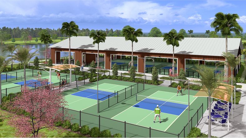 Tuckers Cove Amenity Sport Court Pickleball Pavilion