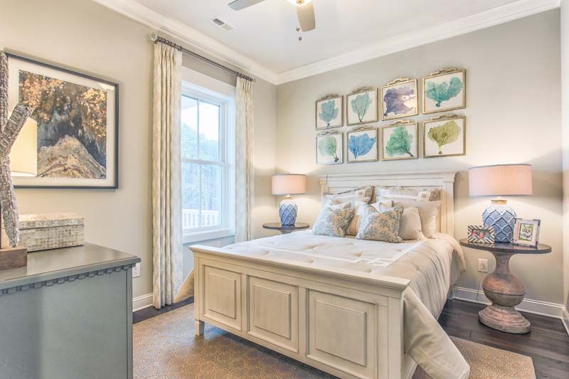 Guest Bedroom in the Seabrook Model.