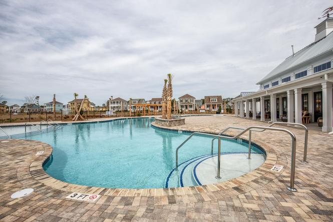 Pool has kiddie-designated area and zero-entry