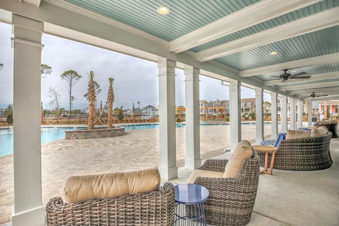 Pool view from clubhouse sundeck
