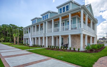 Three Story Wraparound Porch Townhome Floor Plan - CRG Companies