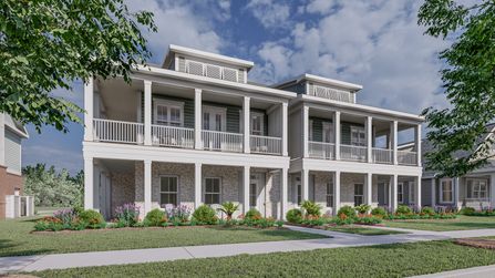 Two Story Wraparound Porch Townhome Floor Plan - CRG Companies