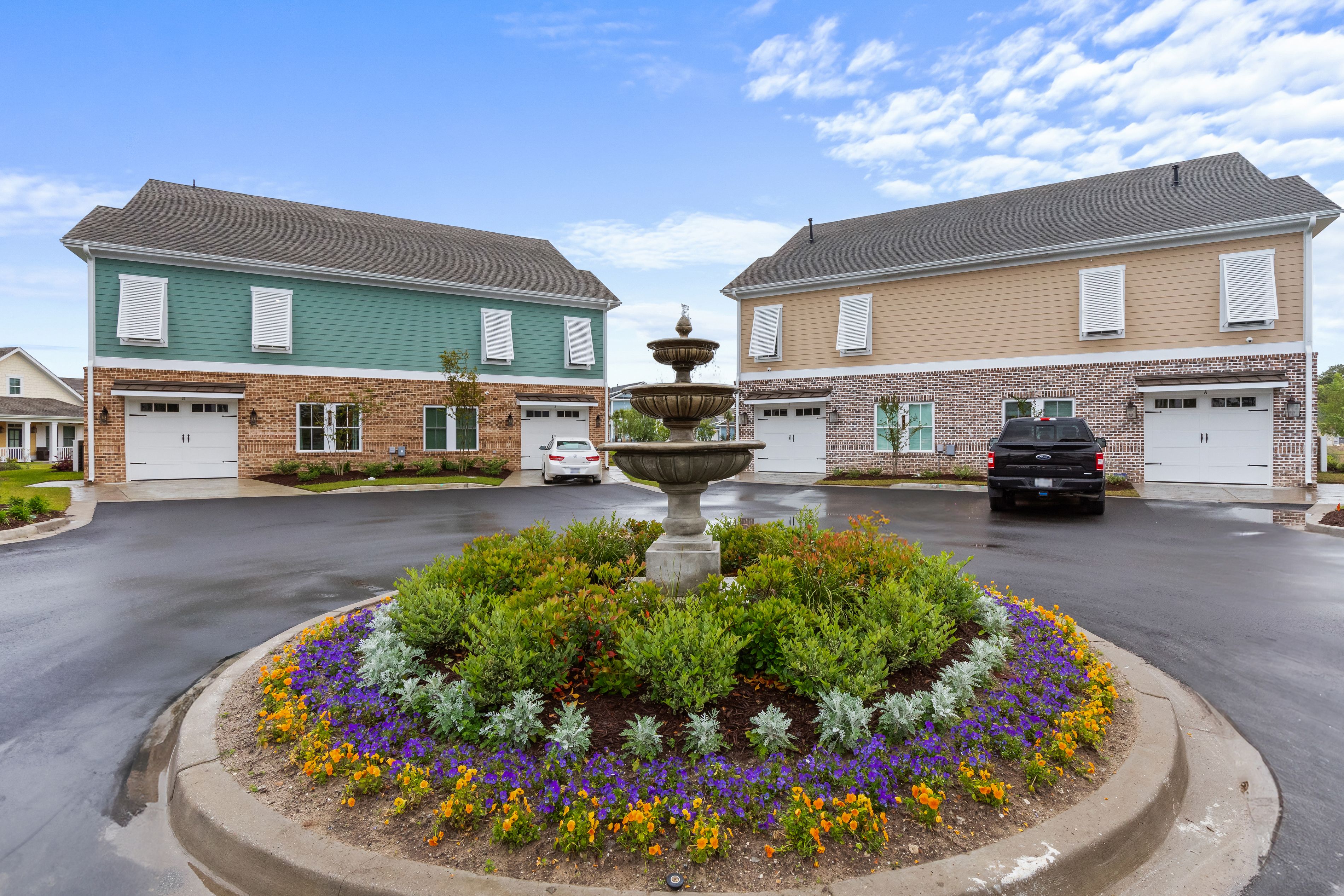 Two Story Wraparound Porch Townhome floor plan