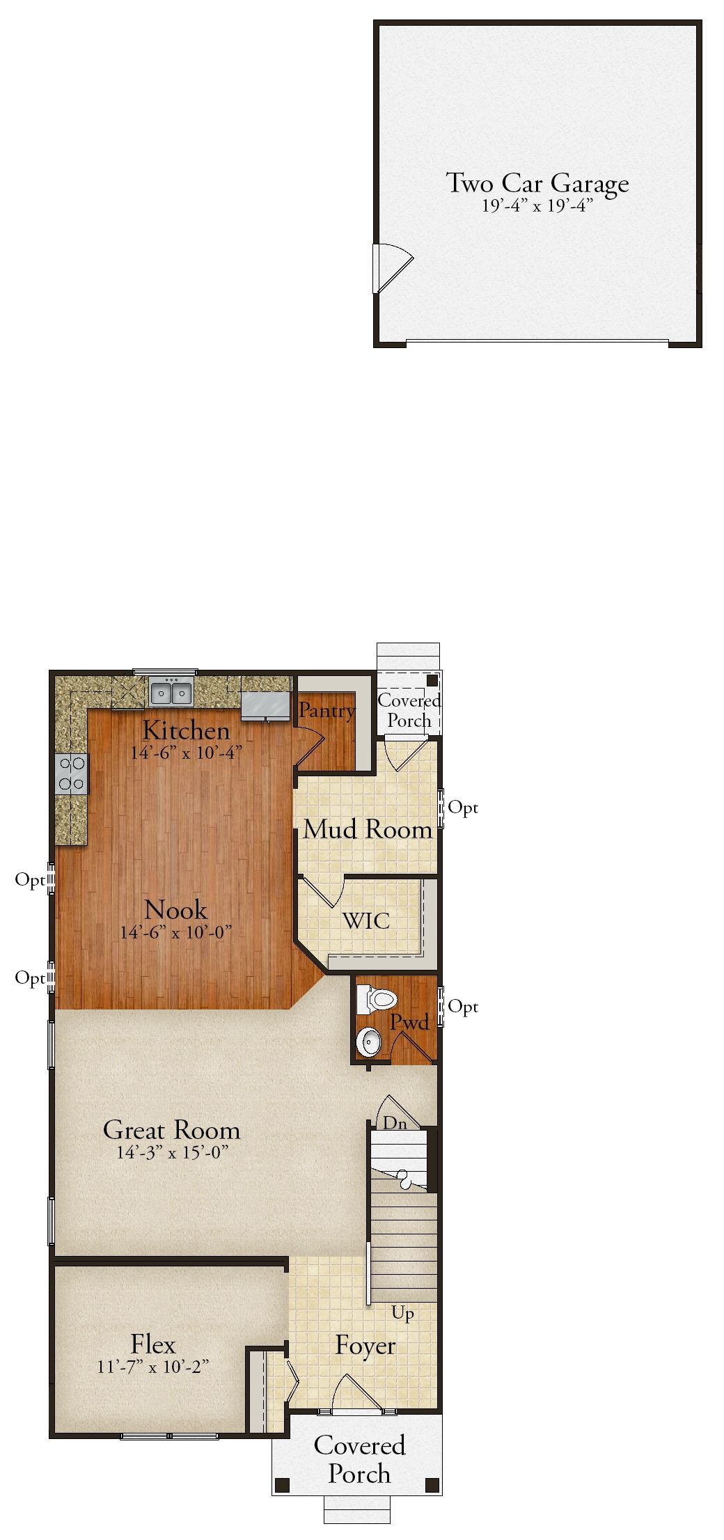 Craftsman with Detached Garage