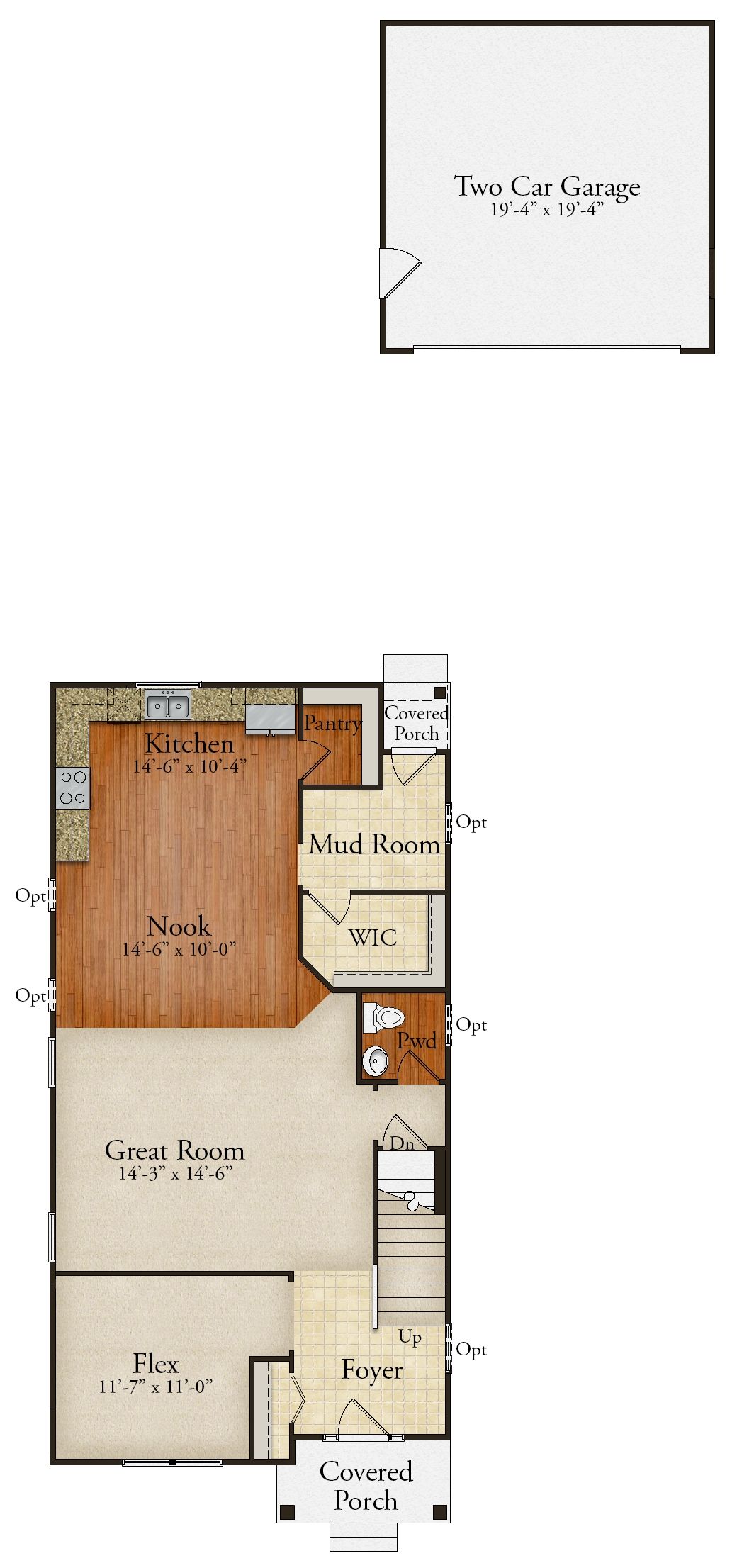 Craftsman with Detached Garage