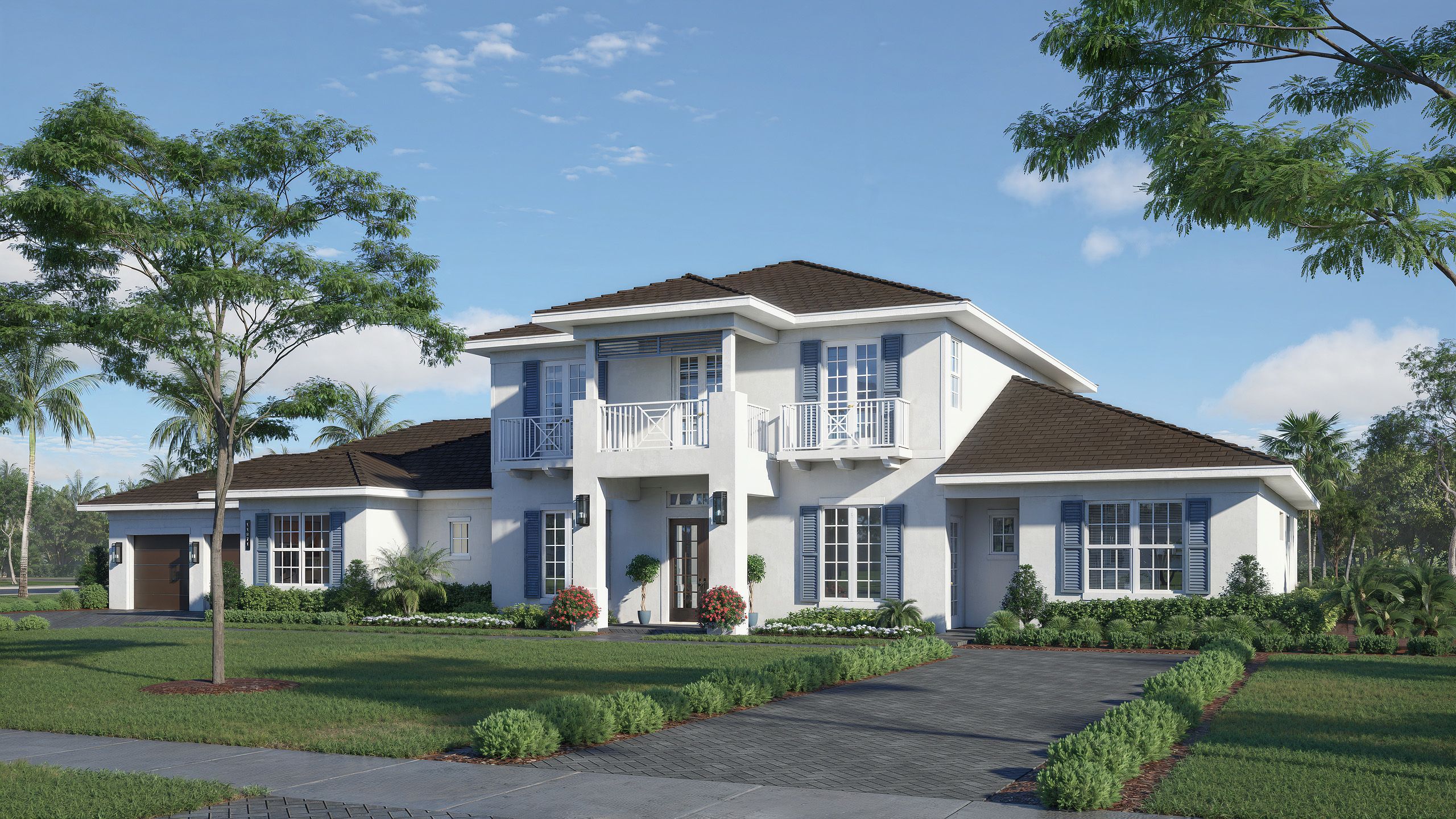 The Royal Poinciana Home - Flamingo Ranch Estates: Davie, Florida - Lowell Homes