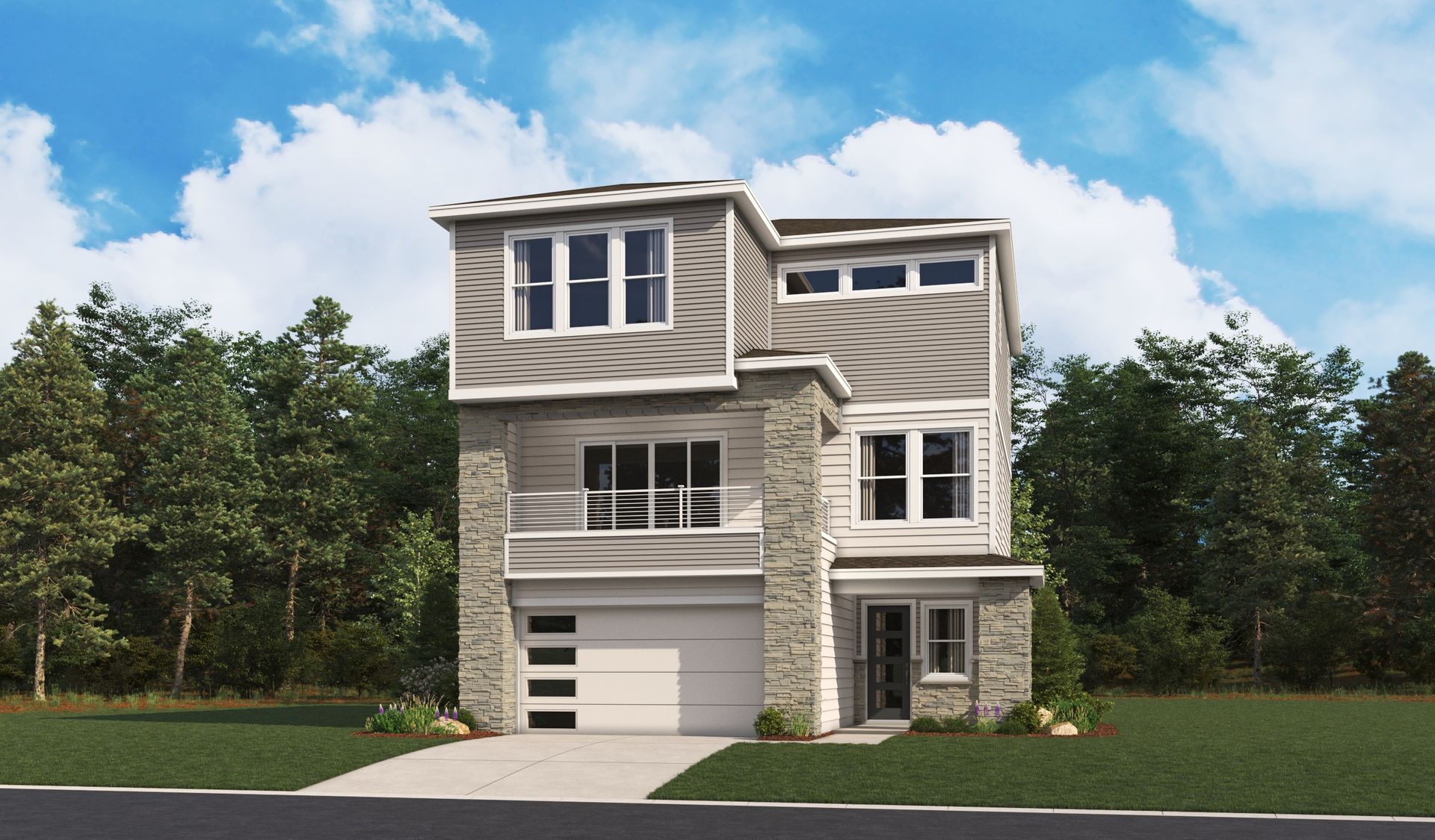 The Carroll II Elevation B
