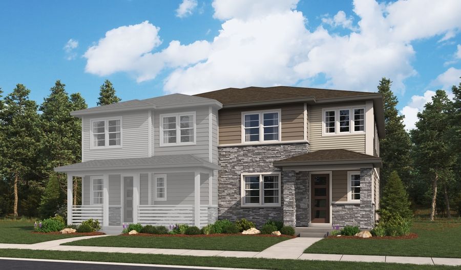 Navy 3 - The Duos at Looking Glass: Parker, Colorado - Richmond American Homes