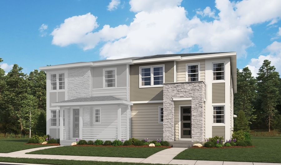 Nina 1 - The Duos at Looking Glass: Parker, Colorado - Richmond American Homes