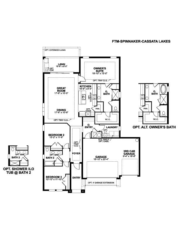 Spinnaker - Cassata Lakes: Nokomis, Florida - M/I Homes