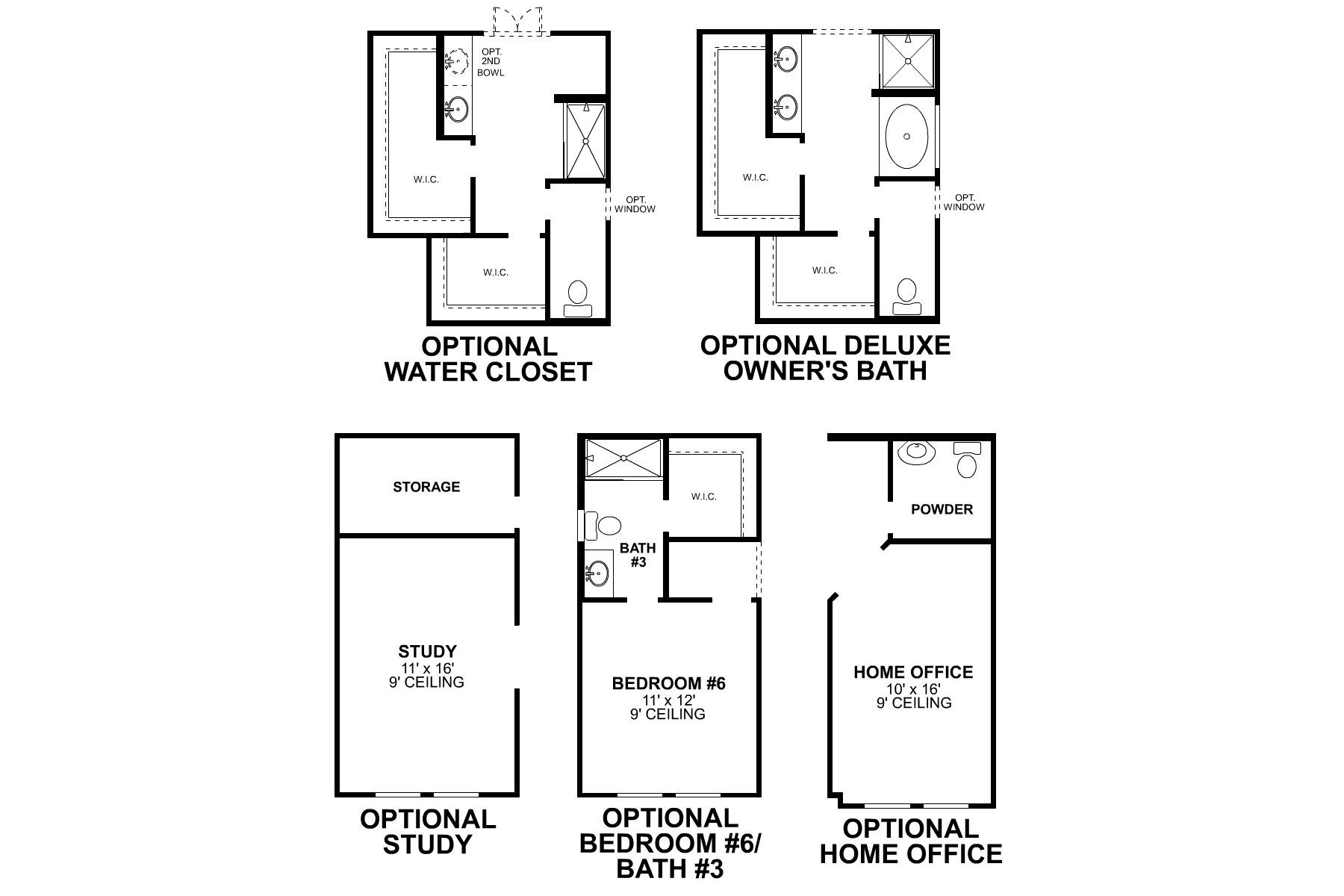 Grapevine First Floor Options