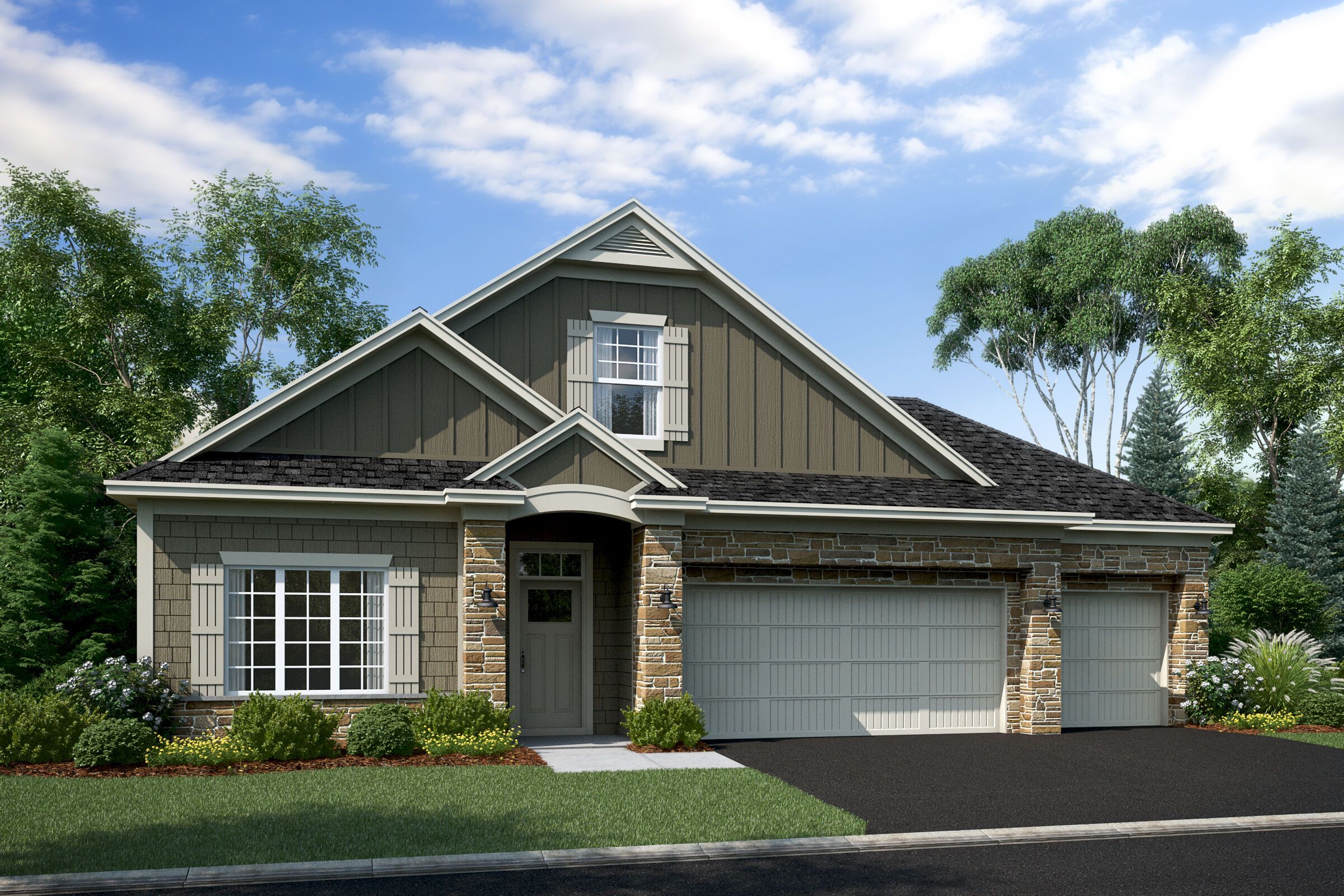 Elmwood Elevation A | 3 car