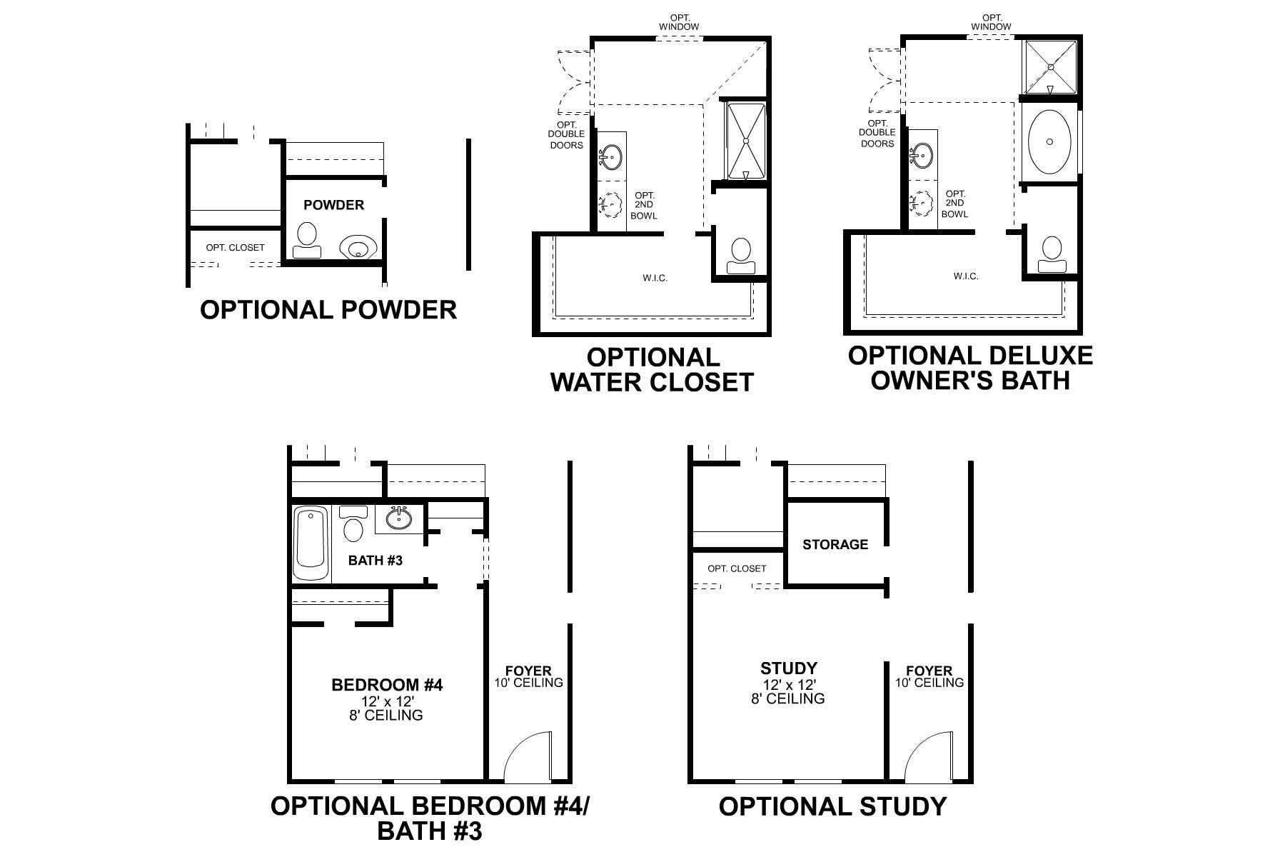 Sheldon First Floor Options