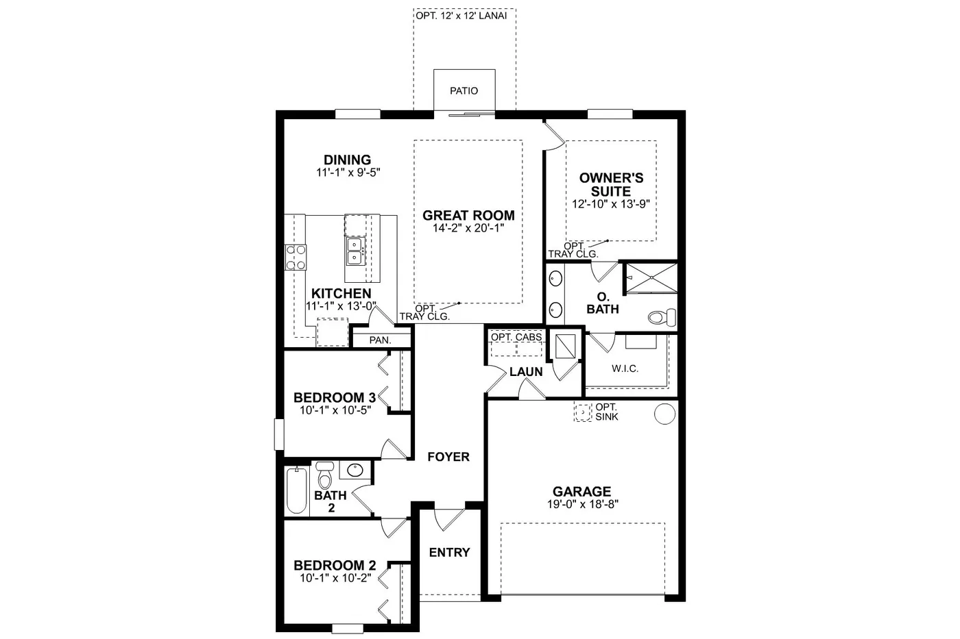 Antigua floor plan layout