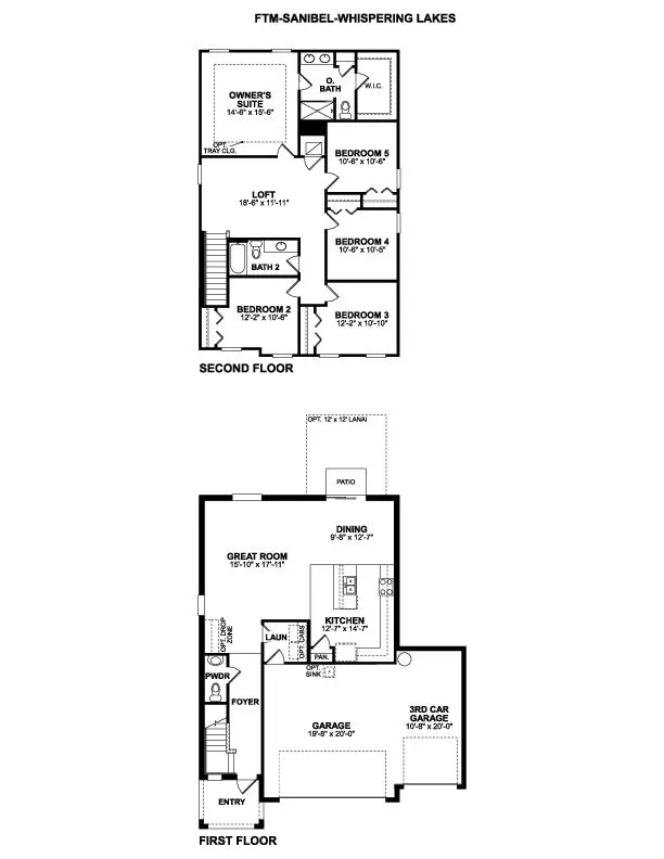 Sanibel floor plan layout