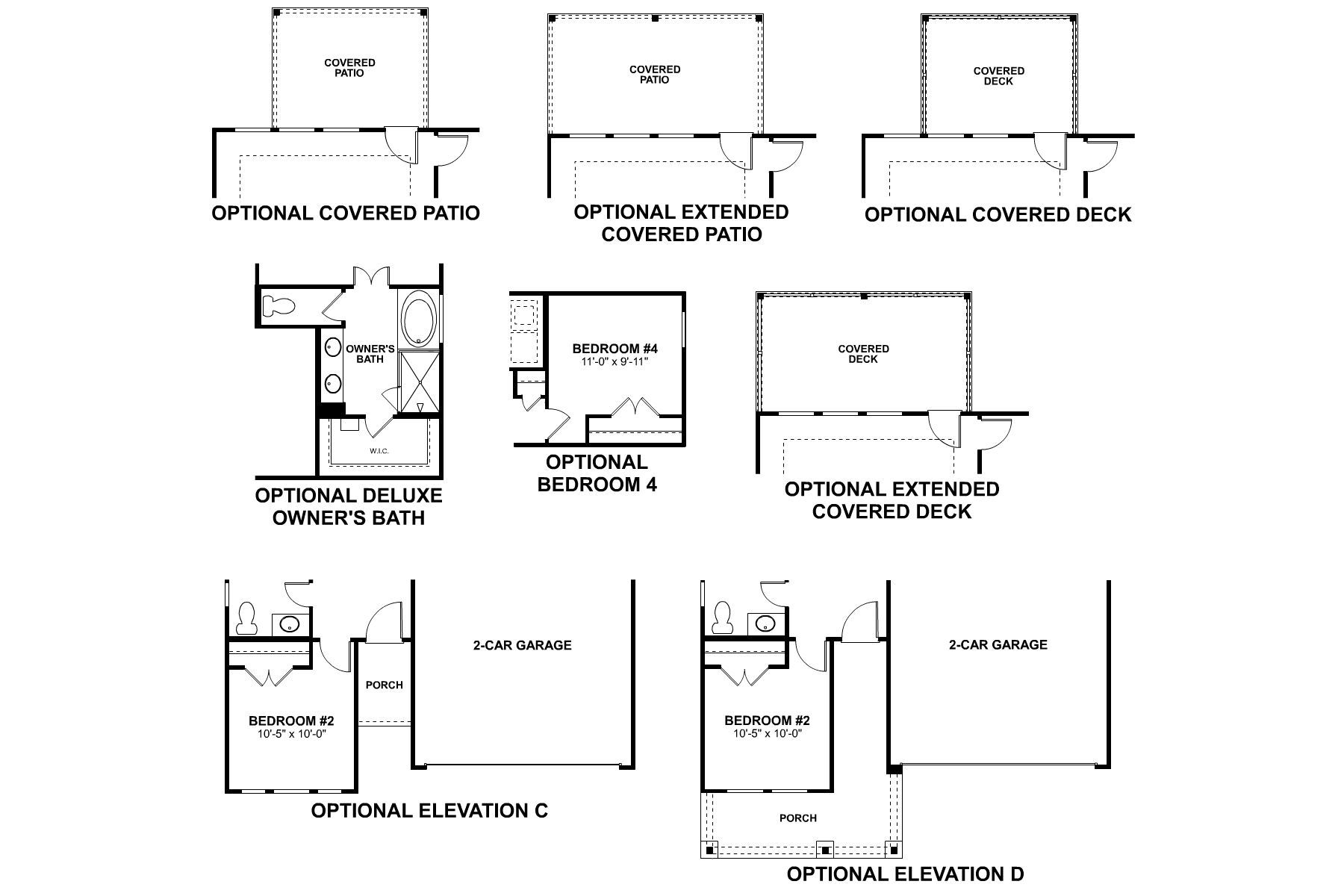 Freestone First Floor Options