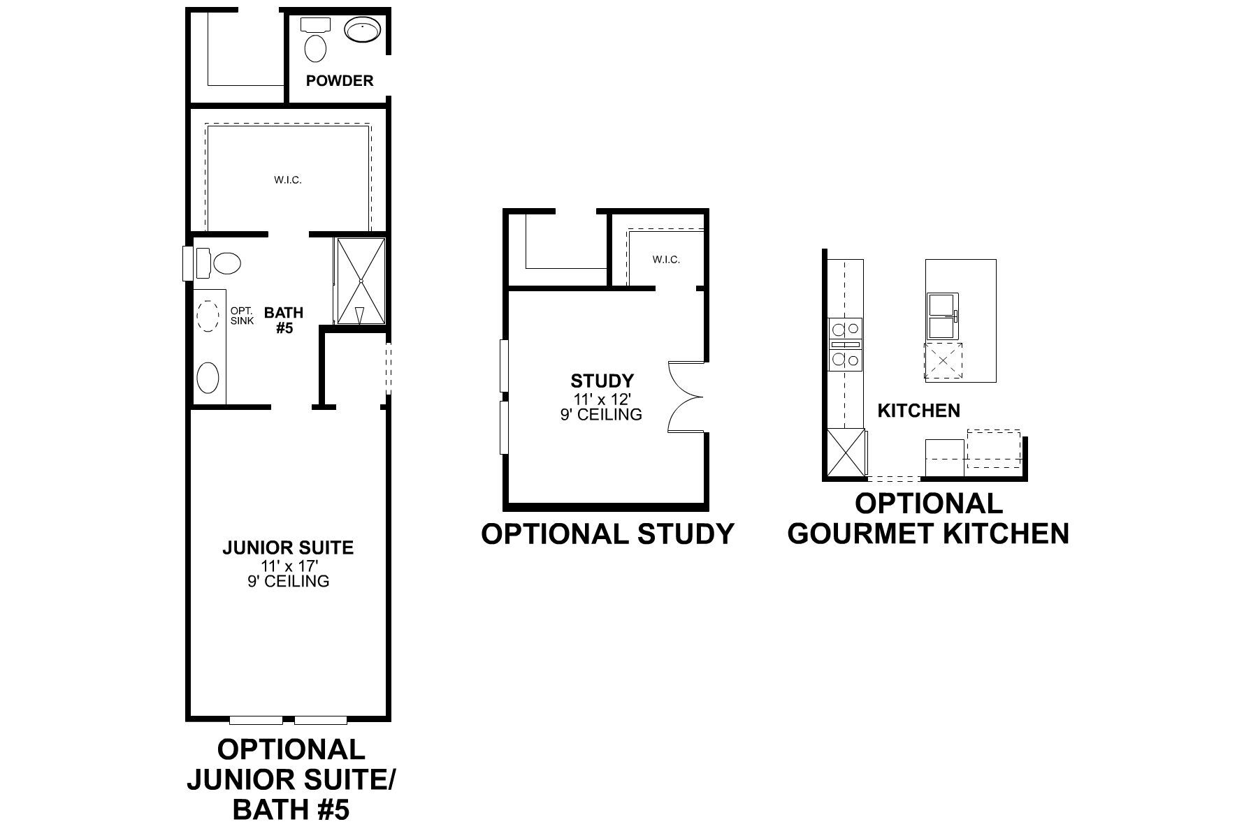 Addison First Floor Options