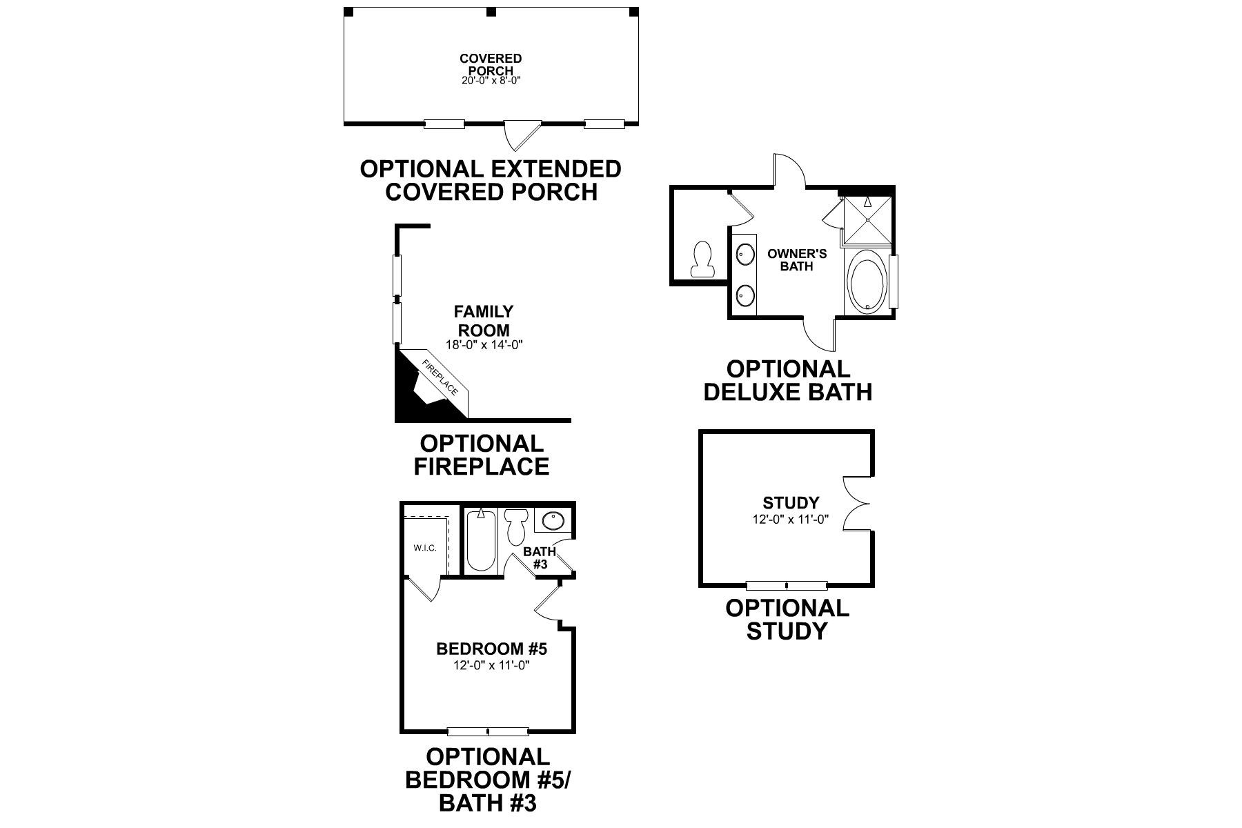 Trinity II First Floor Options