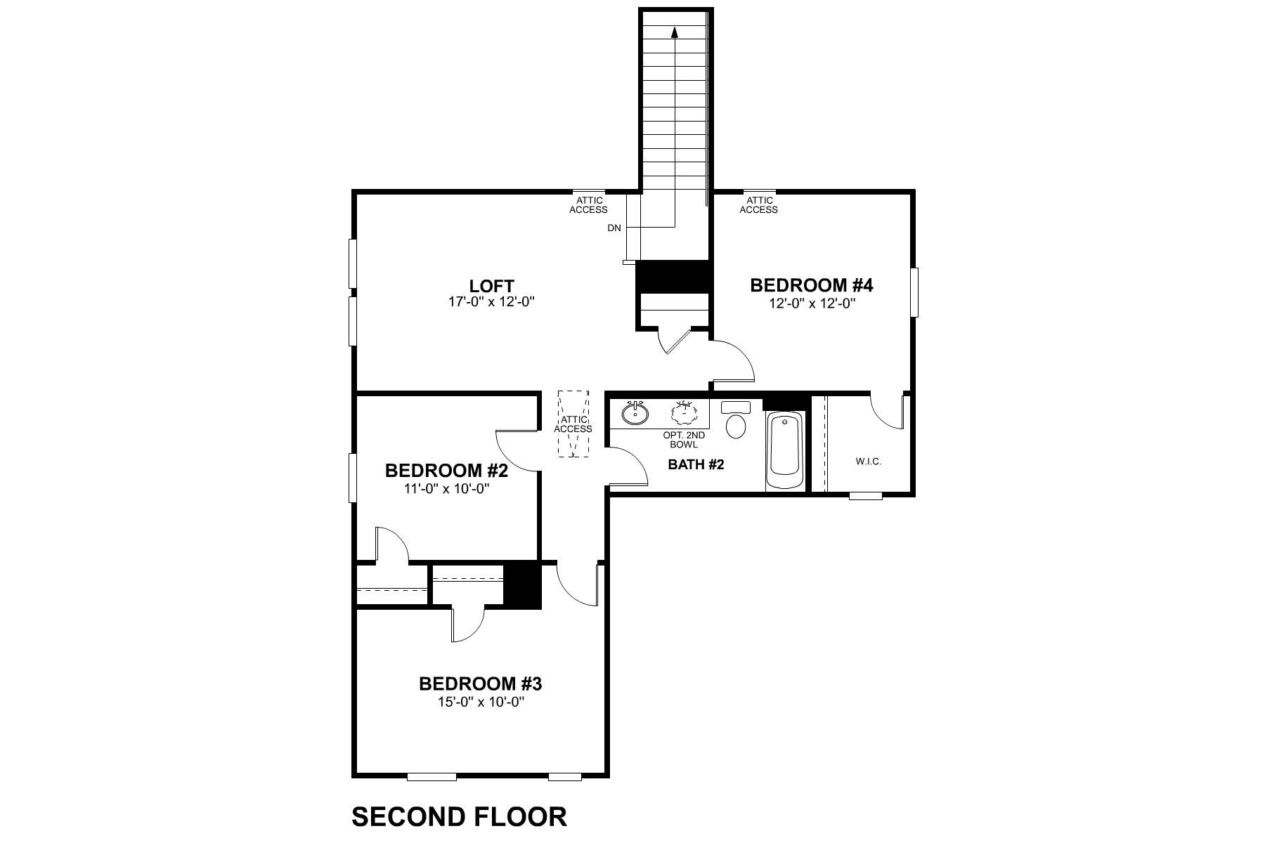 Falcon Second Floor Floorplan