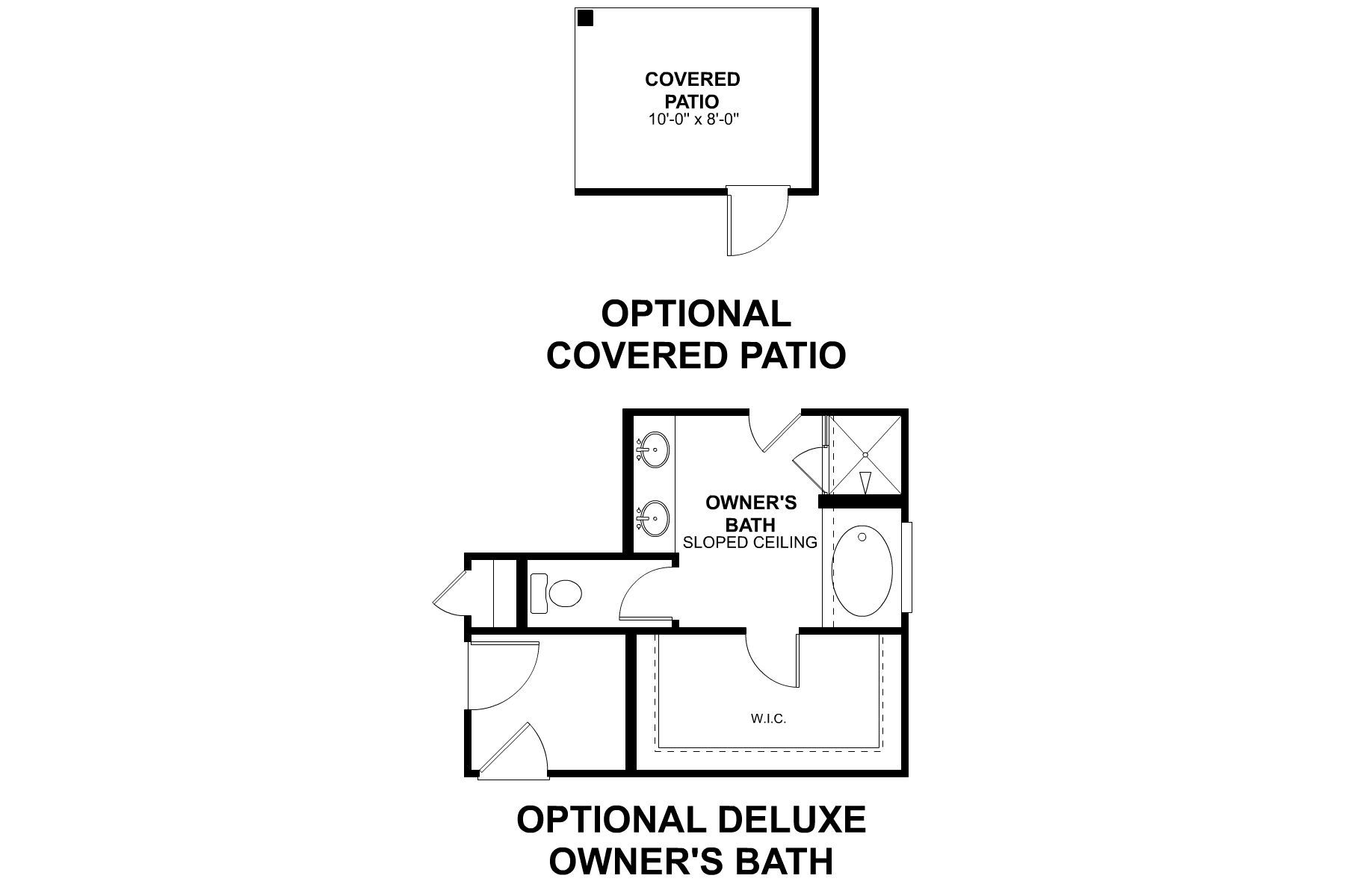 Garner First Floor Options